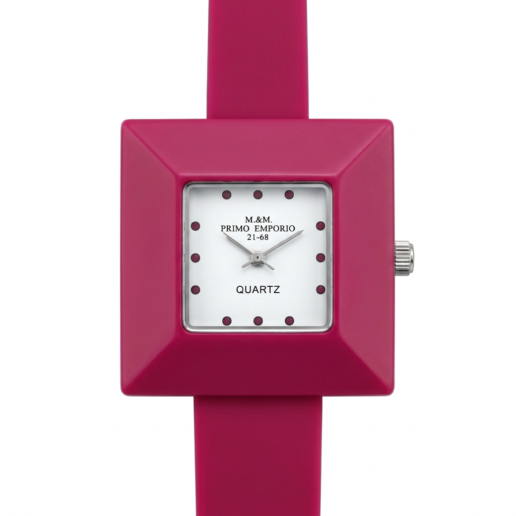 Orologio donna M&M Primo Emporio 21-68 Pyramid con cassa quadrata in 9 colori