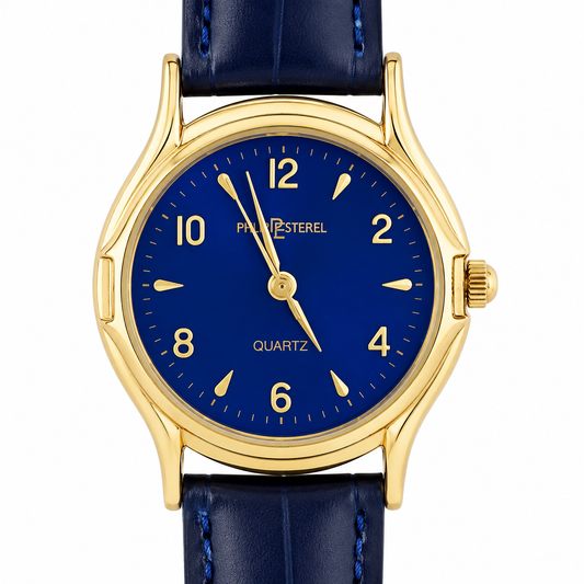 Philip Esterel – Orologio Donna Gold Blue Dial Quartz