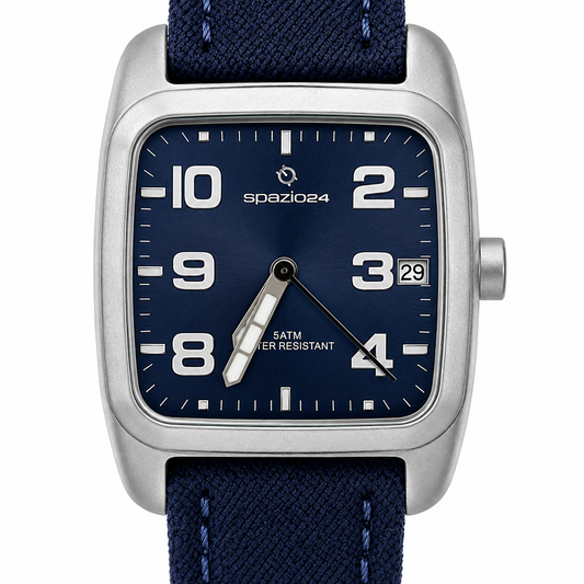 Spazio24 – Orologio Uomo Blue Dial Water Resistant