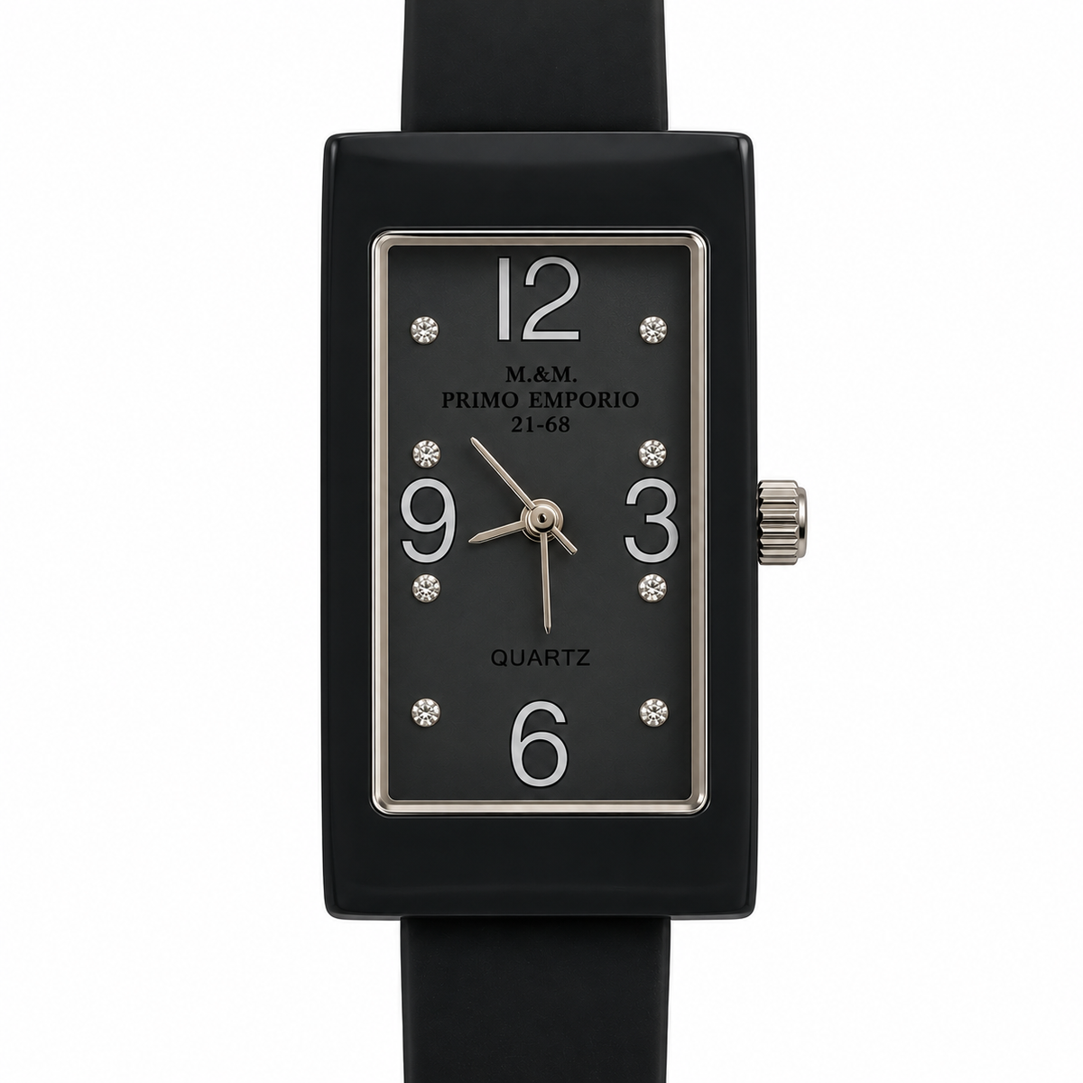Orologio donna M&M Primo Emporio 21-68 rettangolare con punti luce in 13 colori