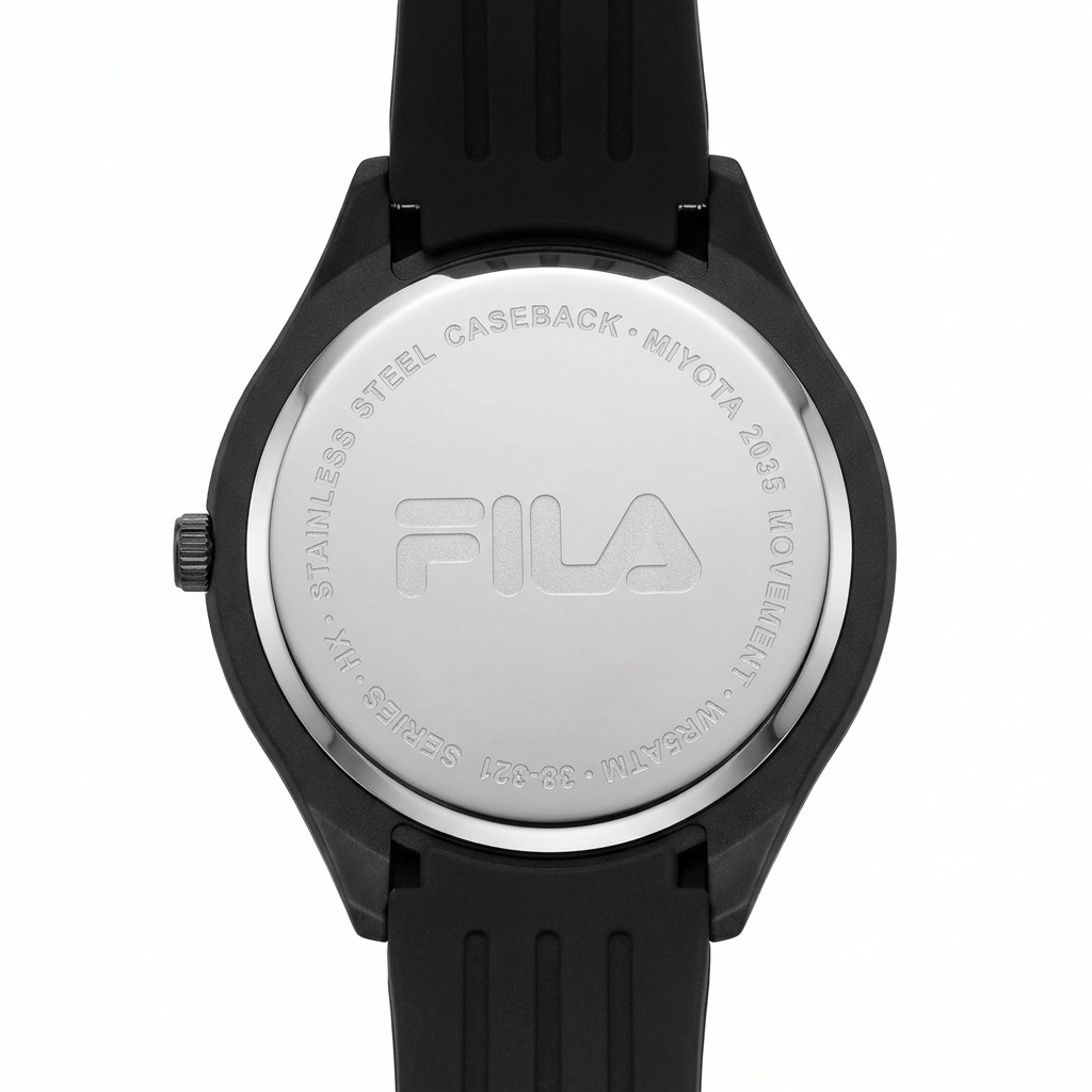 Orologio FILA nero e grigio antracite al quarzo con cinturino logato