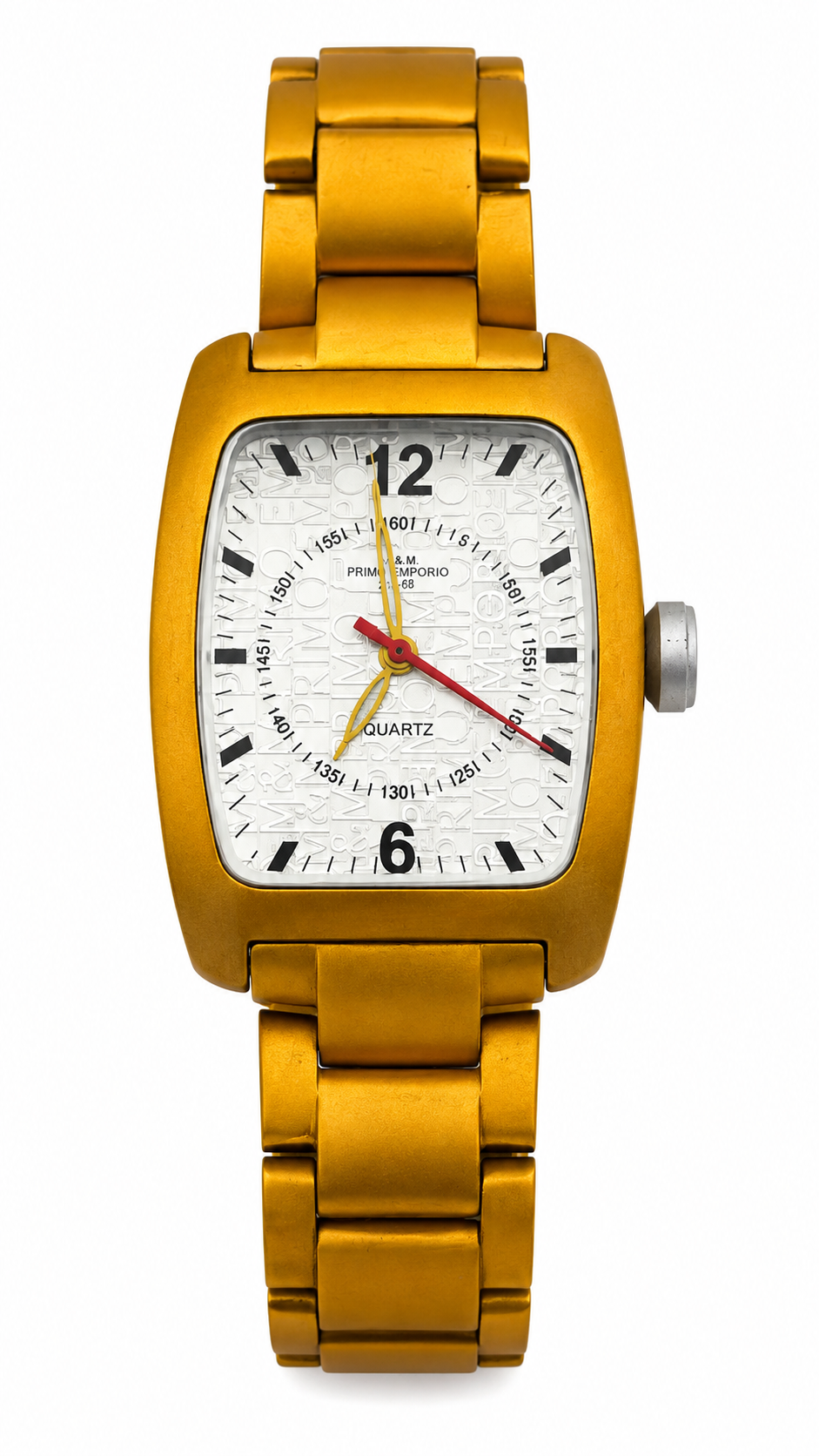 M.&M. Primo Emporio – Orologio Unisex Alluminio Anodizzato Cassa Tonneau Quarzo | Blu, Rosso o Giallo