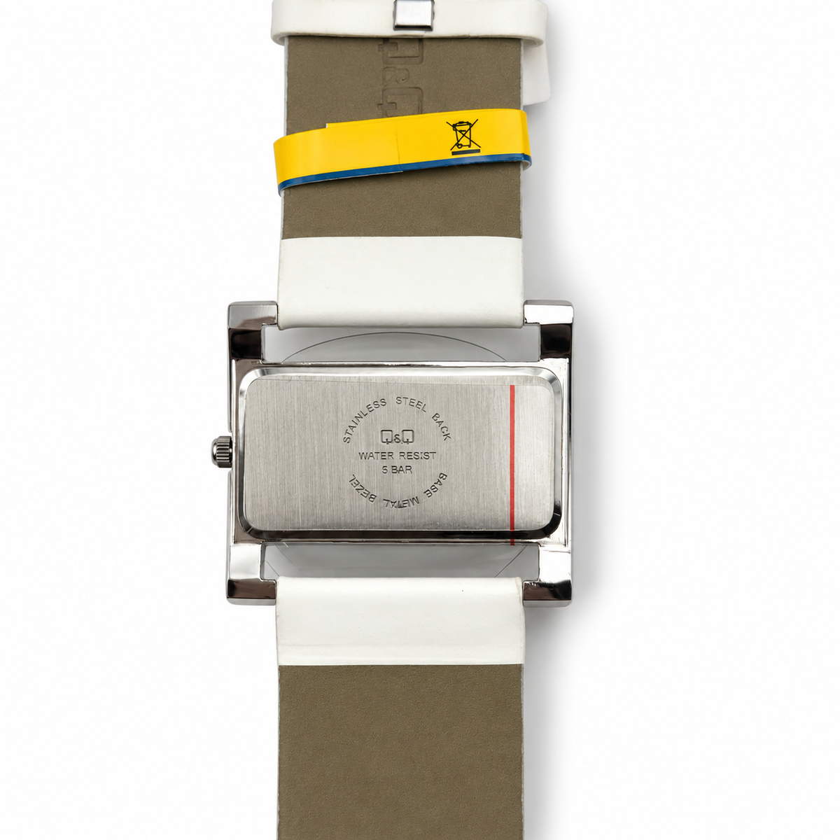 Orologio Q&Q rettangolare con dettagli luminosi – Bianco o Nero