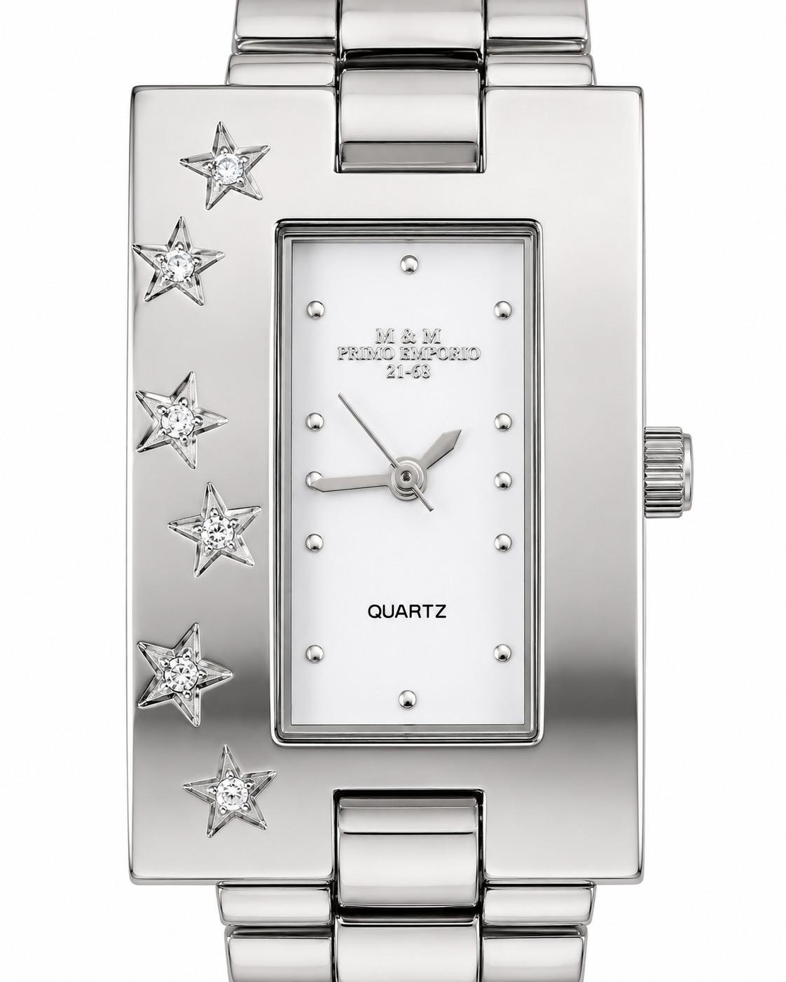 M&M Primo Emporio Orologio Donna Acciaio Quarzo Rettangolare