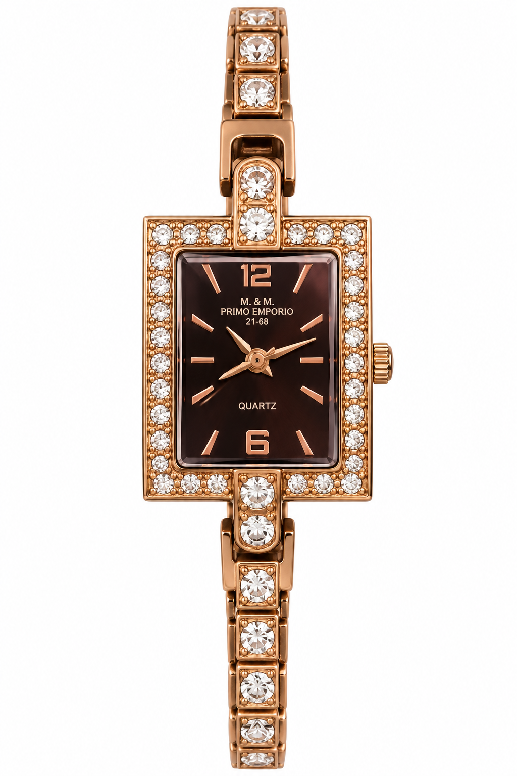 Orologio M&M Primo Emporio 21-68 oro rosa con strass