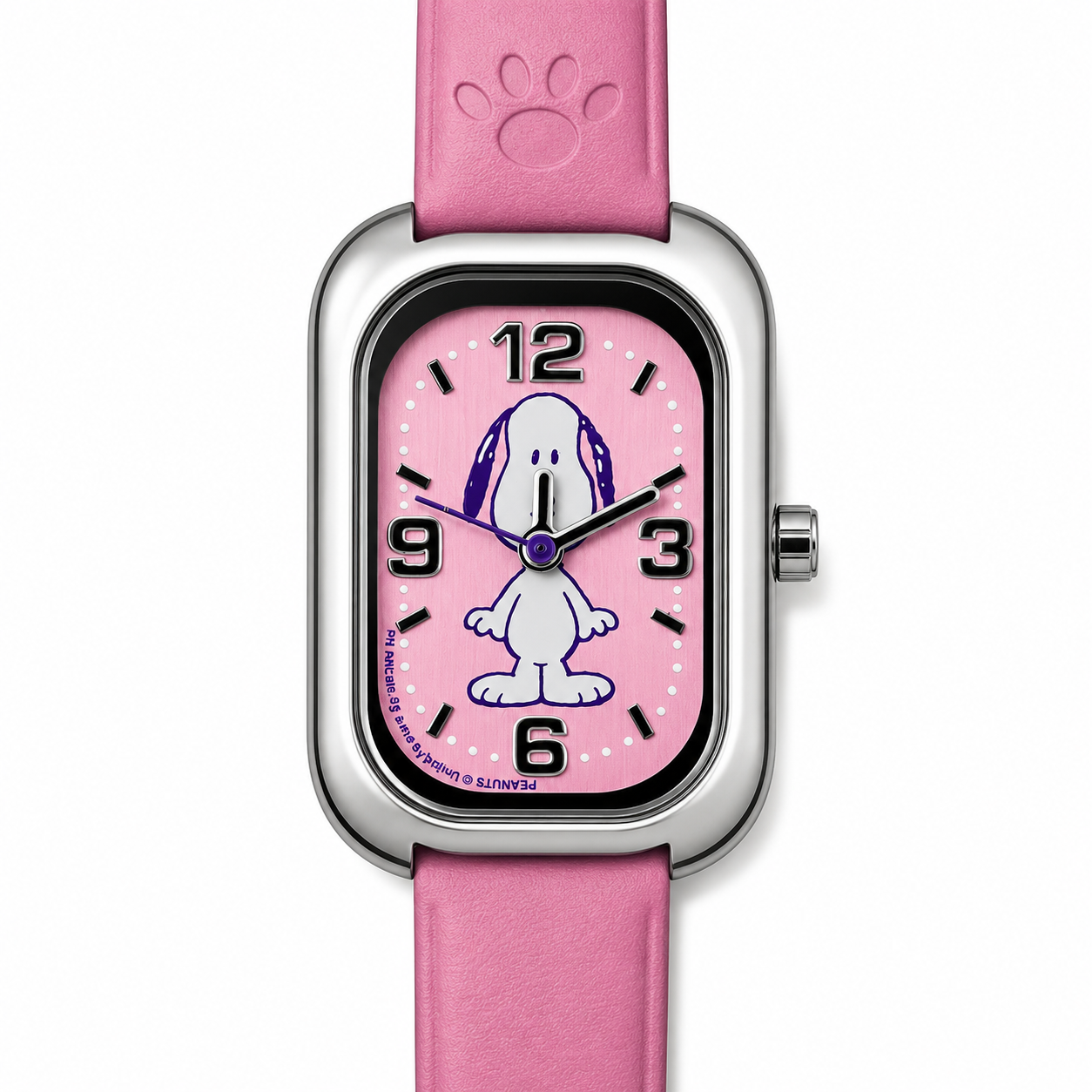 Peanuts Snoopy — Orologio Donna Rosa con Cinturino in Pelle