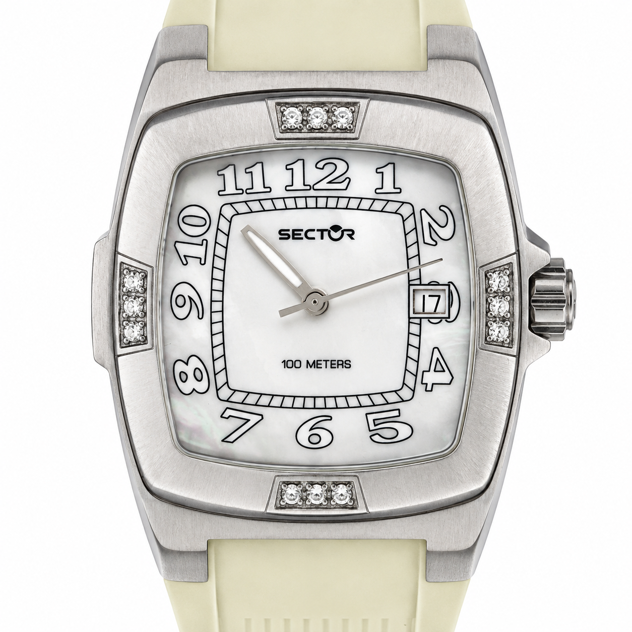 Sector – Orologio Donna Sport Chic Madreperla Cristalli 100M