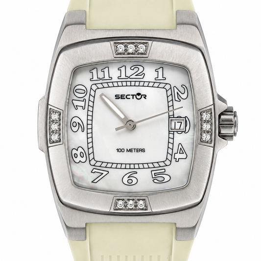 Sector – Orologio Donna Sport Chic Madreperla Cristalli 100M