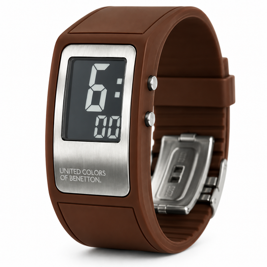 United Colors of Benetton – Orologio Digitale Marrone Cinturino Silicone