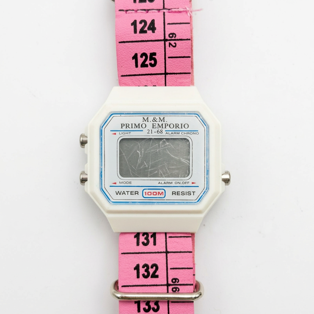 Orologio M&M Primo Emporio 21-68, cassa Bianca, cinturino a metro Rosa