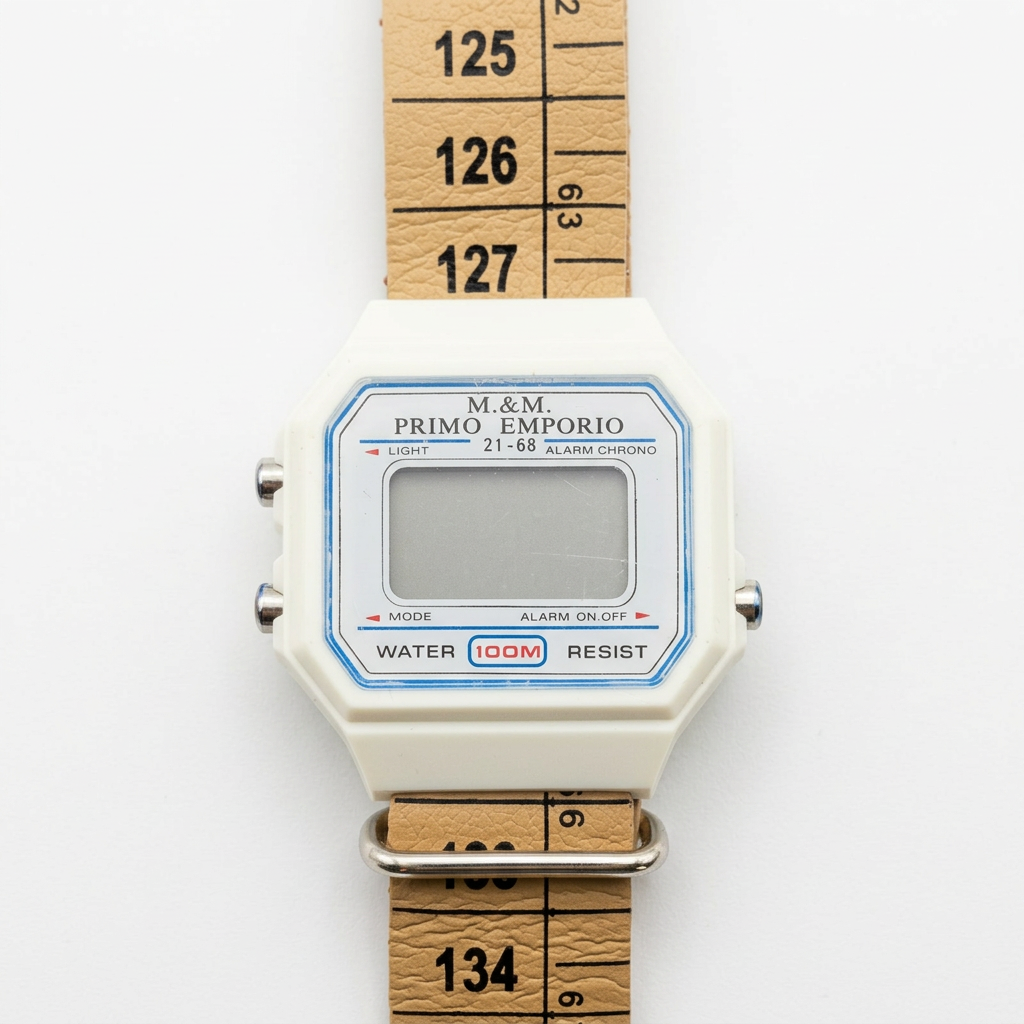 Orologio M&M Primo Emporio 21-68, cassa Bianca, cinturino a metro Beige