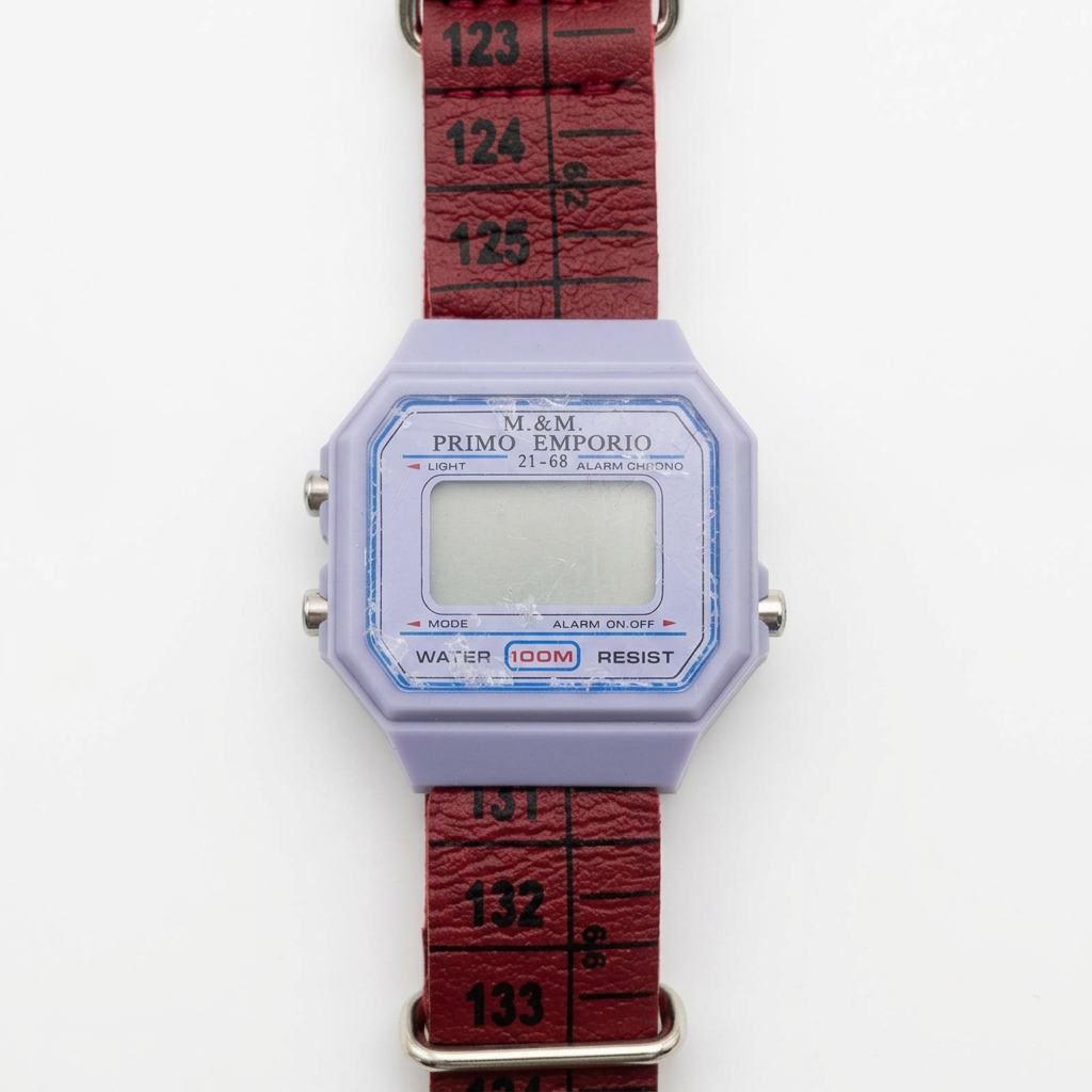 Orologio M&M Primo Emporio 21-68, cassa Lilla, cinturino a metro Bordeaux