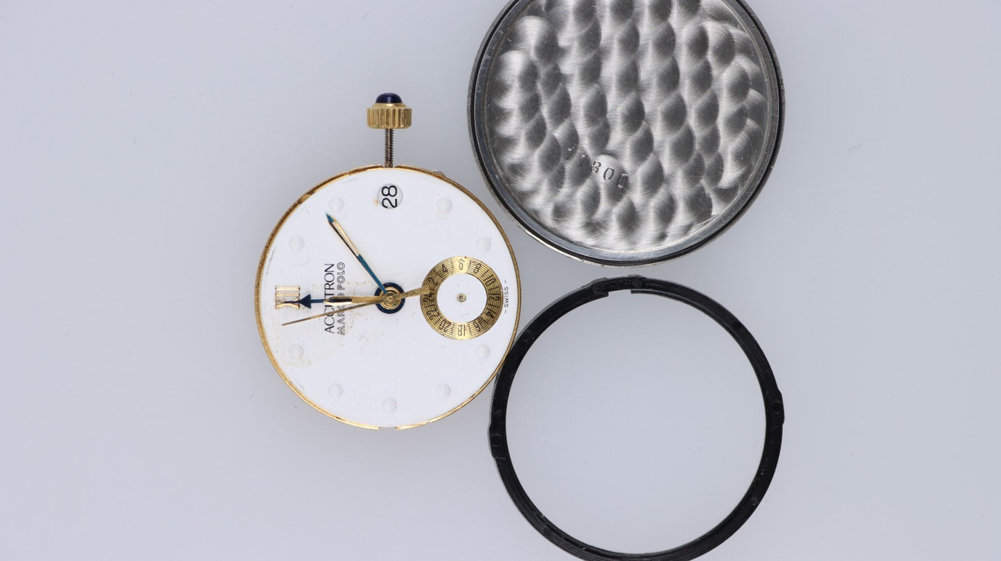 Movimento Bulova Accutron Marco Polo Swiss V8 6 Jewels