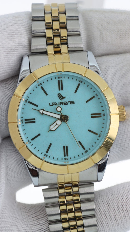 Laurens Donna Acciaio Bicolore Quadrante Turchese Quartz Bracciale Acciaio