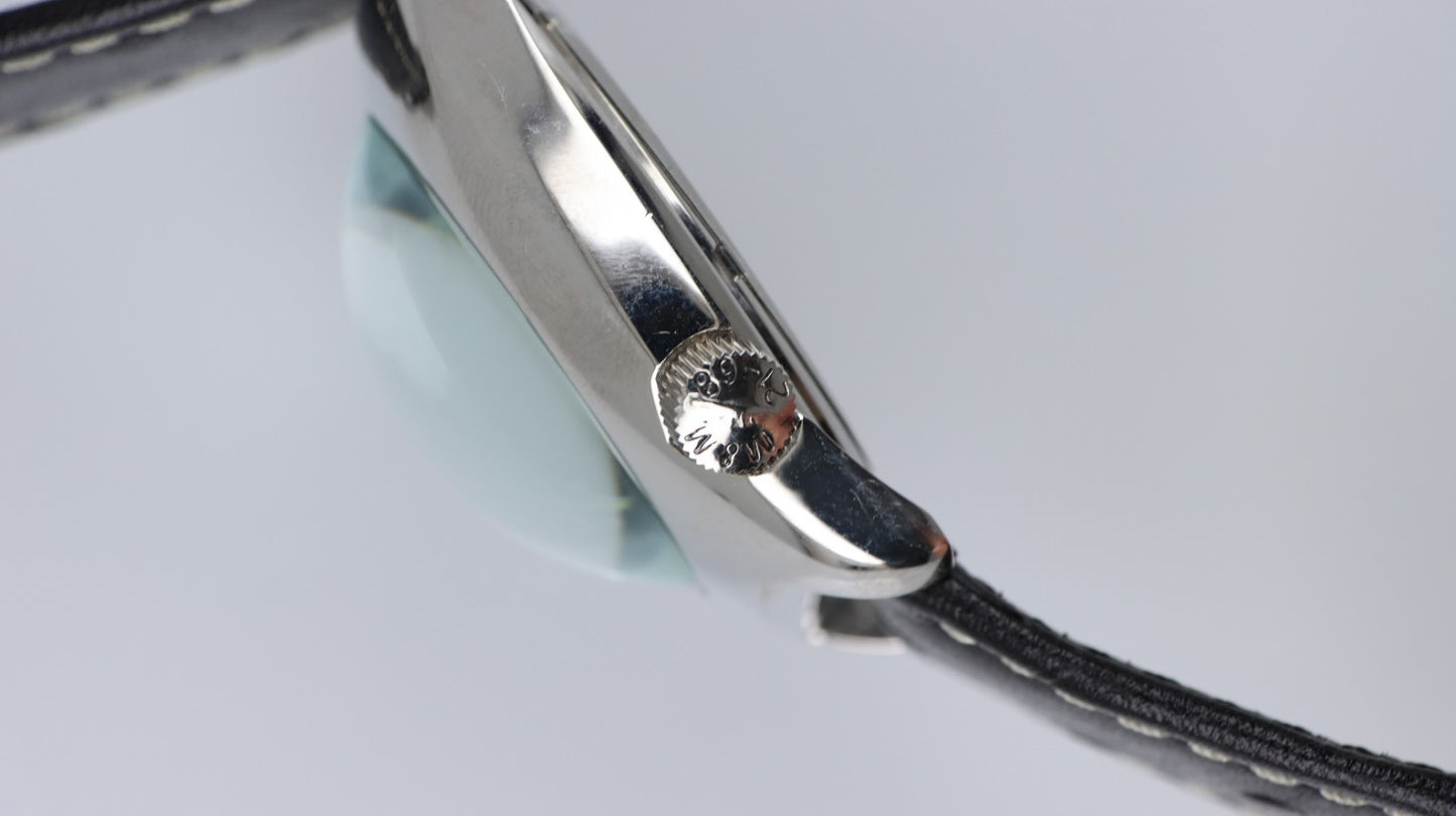 Orologio M&M Primo Emporio 21-68 Uomo Donna Nero Acciaio 3ATM Cinturino Pelle