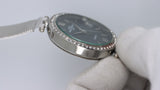 Orologio Donna Elegante Silver Strass Quartz Maglia Milanese Fashion