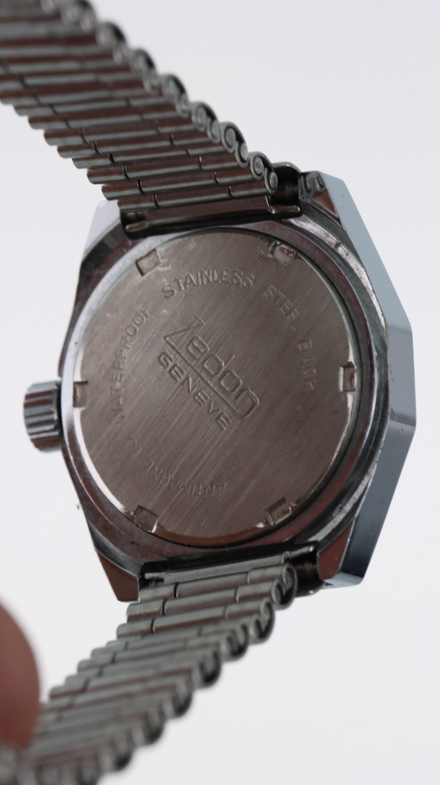 Zedon Genève Antichoc Vintage Uomo Data Manuale Swiss Made Anni 70 Acciaio