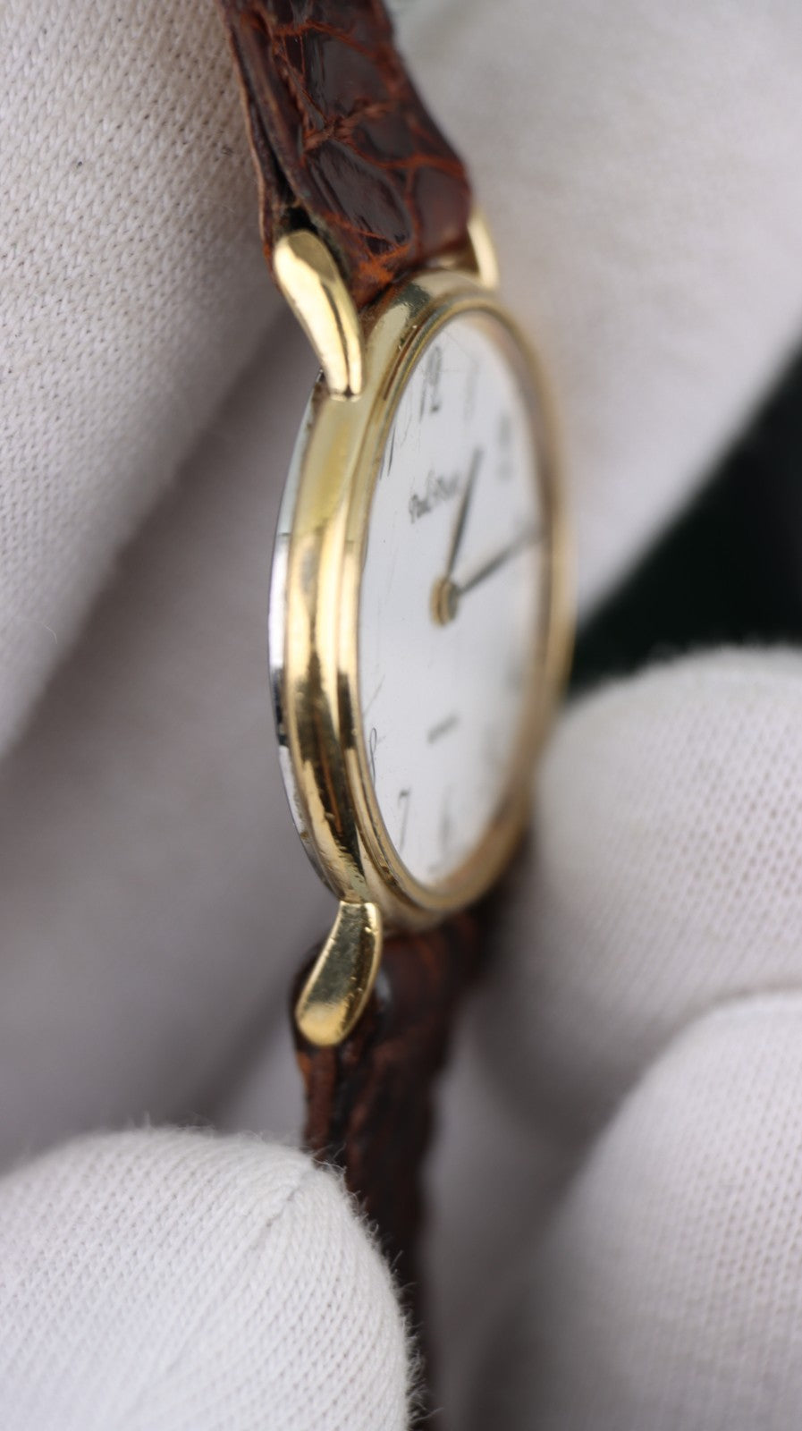 Paul Picot Genève Donna Swiss Made Quartz Orologio Vintage con Scatola