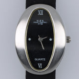 M&M Primo Emporio 21-68 Orologio Donna Vintage Ovale Nero Silver Quartz Batteria