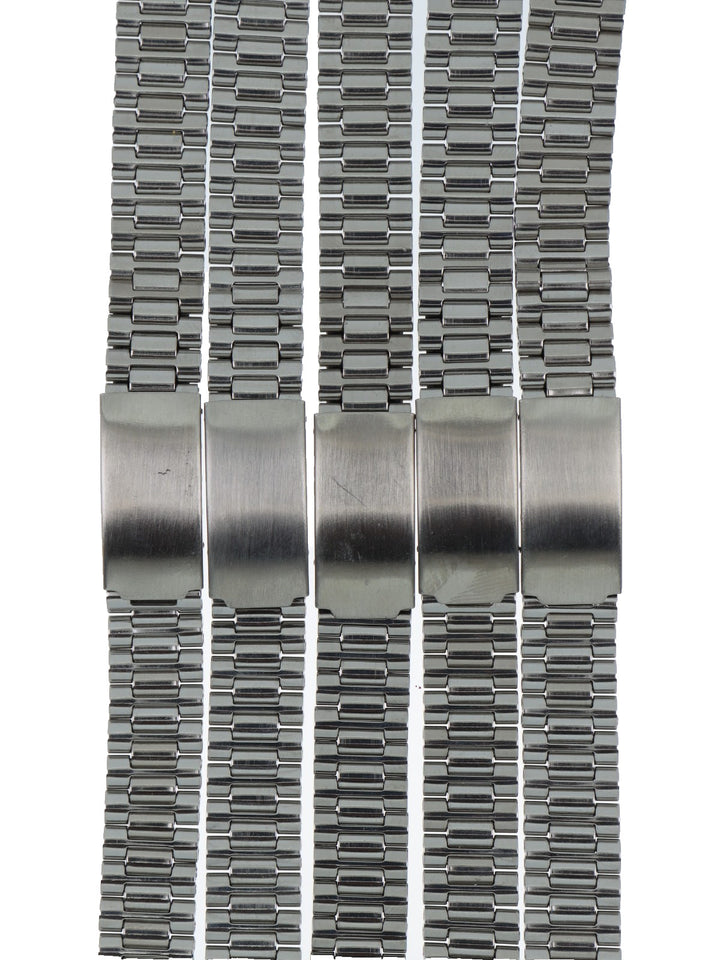 Lotto 5 Cinturini Elastici Vintage per Orologio in Acciaio Inox 15MM