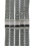 Lotto 5 Cinturini Elastici Vintage per Orologio in Acciaio Inox 15MM