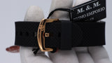 Orologio M&M Primo Emporio Uomo Chronograph Nero Oro Rosa Silicone Quartz