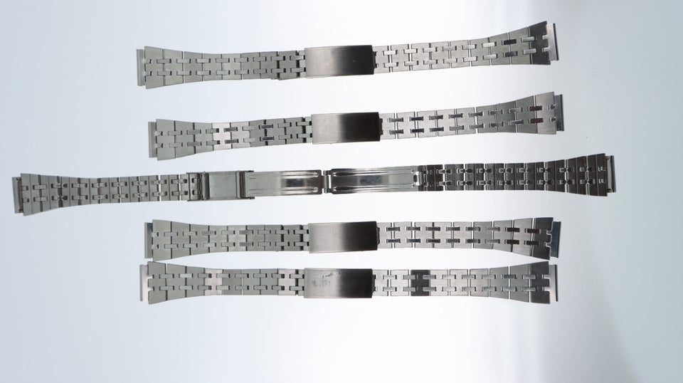 Lotto 5 Cinturini Vintage in Acciaio Inox per Orologio Attacco 14MM