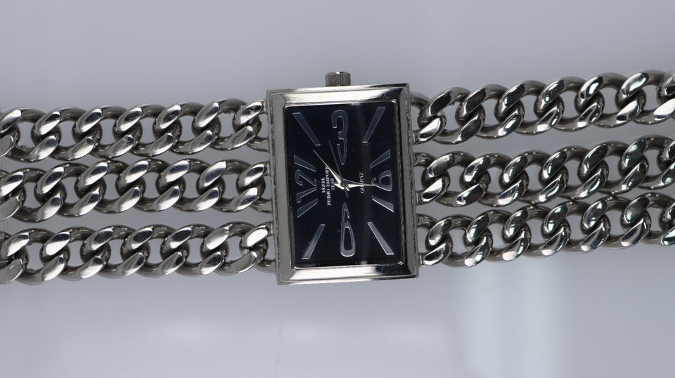 Orologio M&M Primo Emporio 21-68 Donna Bracciale Catena Acciaio Quadrante Nero