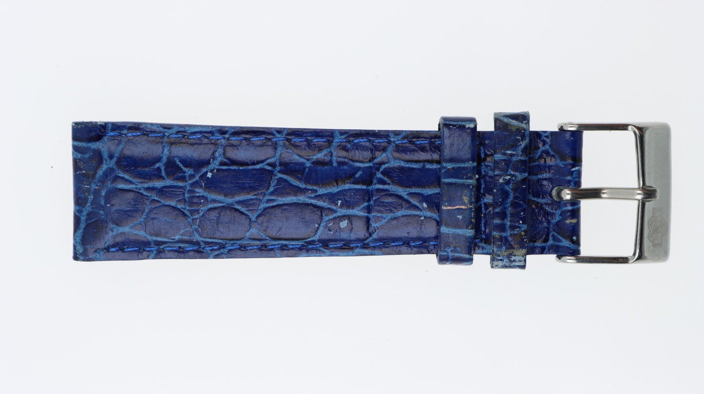 Cinturino 20mm Pelle Unisex Blu