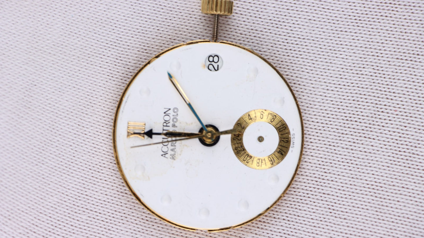 Movimento Bulova Accutron Marco Polo Swiss V8 6 Jewels