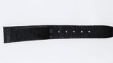 Cinturino Vintage Pelle Nera Effetto Lucertola 16 mm Ricambio Orologio Uomo NOS