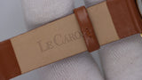 Orologio Donna Le Carose Quartz Cuori Cristalli Dorato Cinturino Marrone Fashion