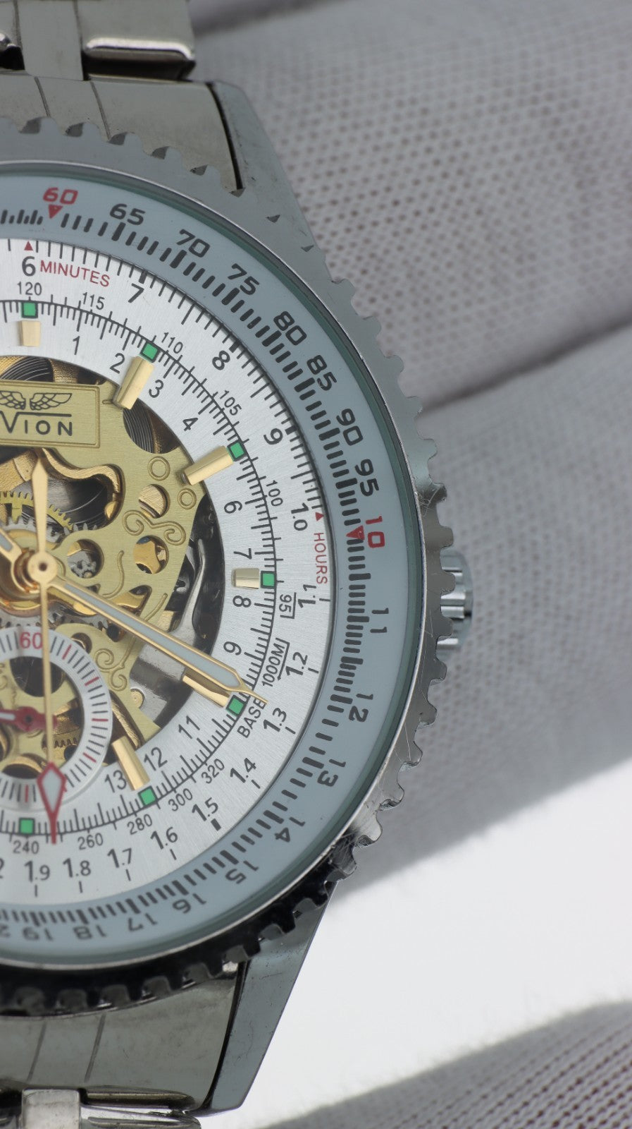 Avion AO34 Orologio Automatico Scheletrato Uomo Acciaio Mechanical Watch