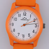 Chronostar Orologio Unisex Arancione Silicone Quartz Water Resistant 3ATM