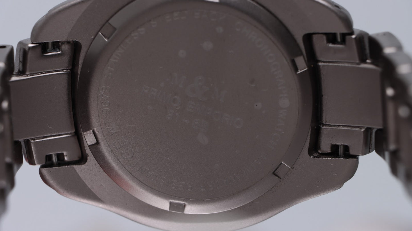 Orologio M&M Primo Emporio 21-68 Titanium Cronografo Uomo Titanio Data Quartz