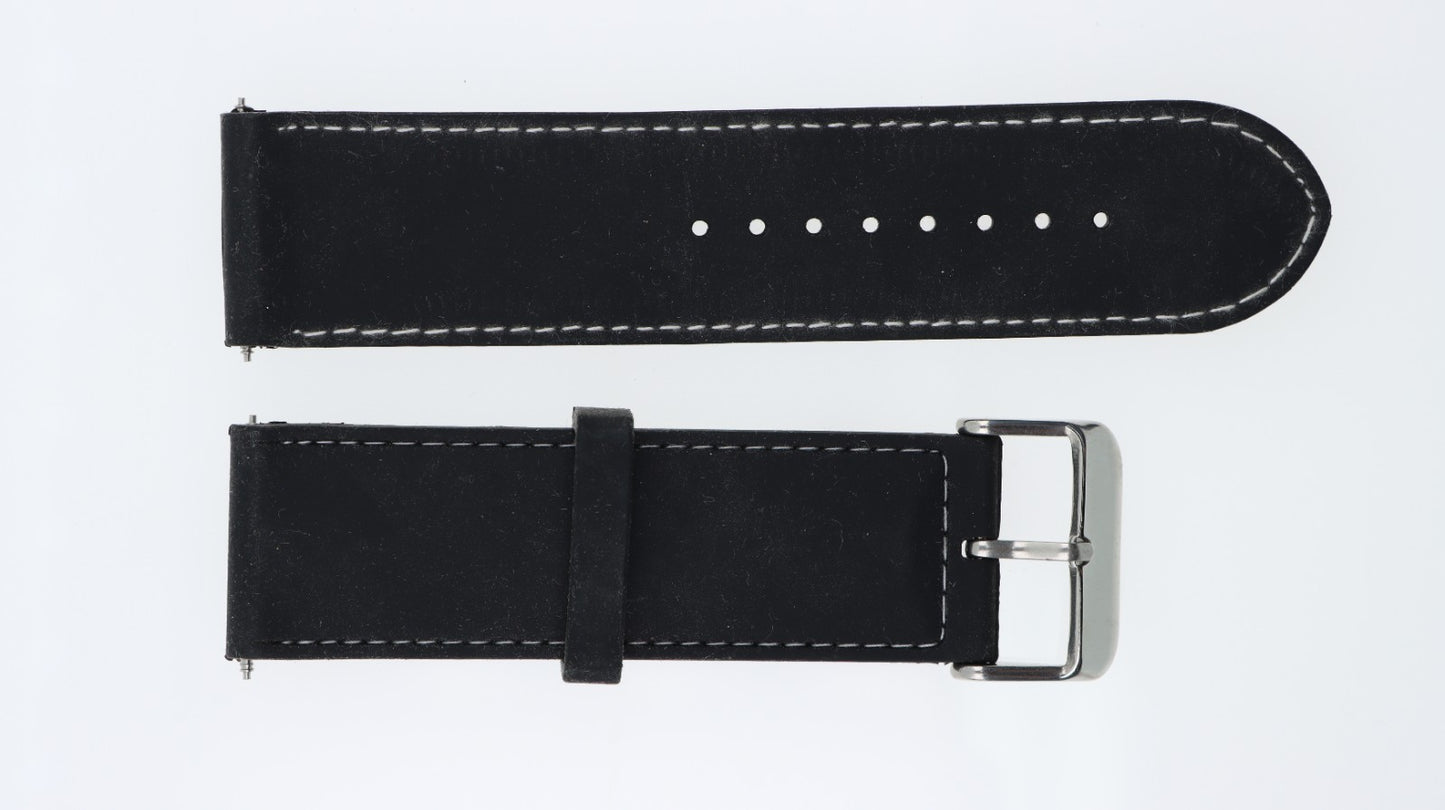Cinturino 24mm Pelle Unisex Nero