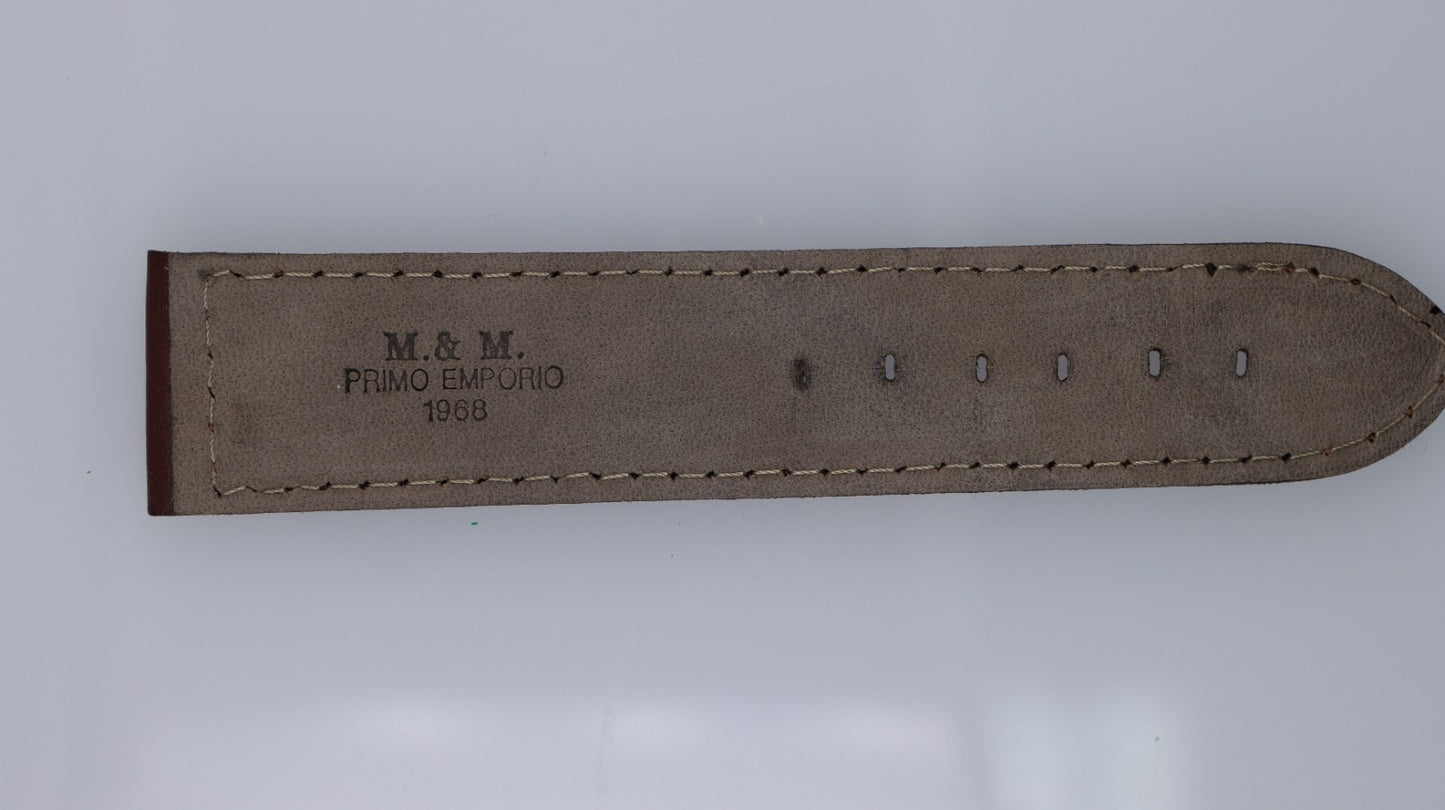 M&M Primo Emporio Cinturino 24mm Pelle Marrone Unisex