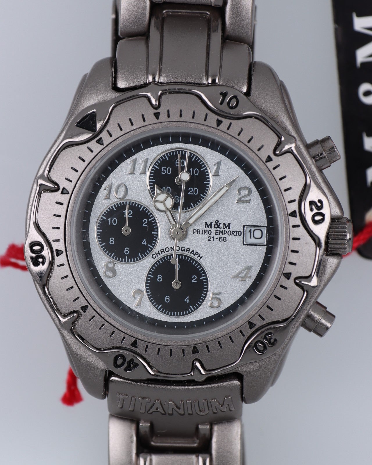 Orologio M&M Primo Emporio 21-68 Titanium Cronografo Uomo Titanio Data Quartz