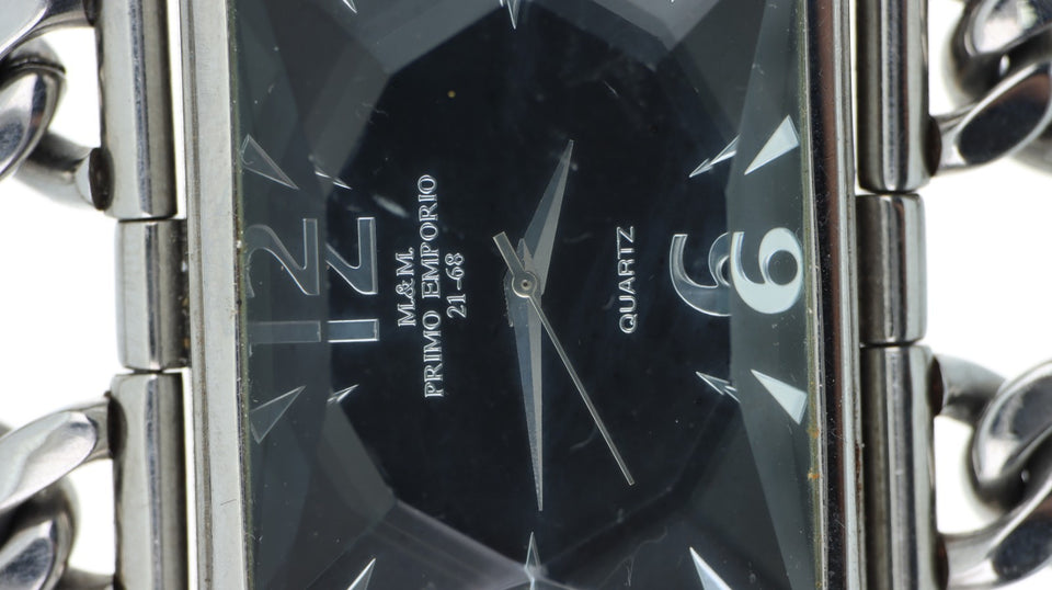M&M Primo Emporio 21-68 Orologio Donna Rettangolare Acciaio Quadrante Nero