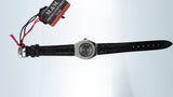 M&M Primo Emporio 21-68 Orologio Donna Strass Quadrante Grigio Cinturino Nero