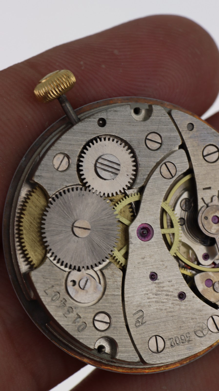 Movimento Orologio da Tasca Svizzero RU 3602 M&M Primo Emporio 21-68 Meccanico