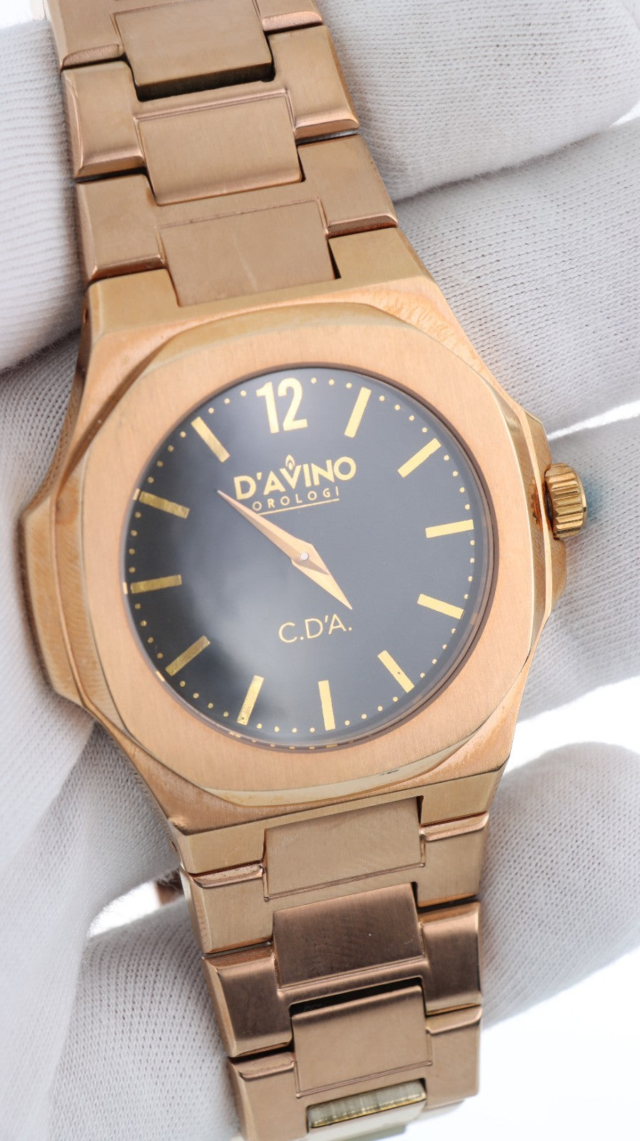 D'Avino Tokyo Orologio Uomo Quarzo Acciaio Rosa