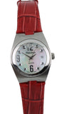 Orologio P. Watch Imakos Donna Swiss Made Madreperla Data Cinturino Rosso