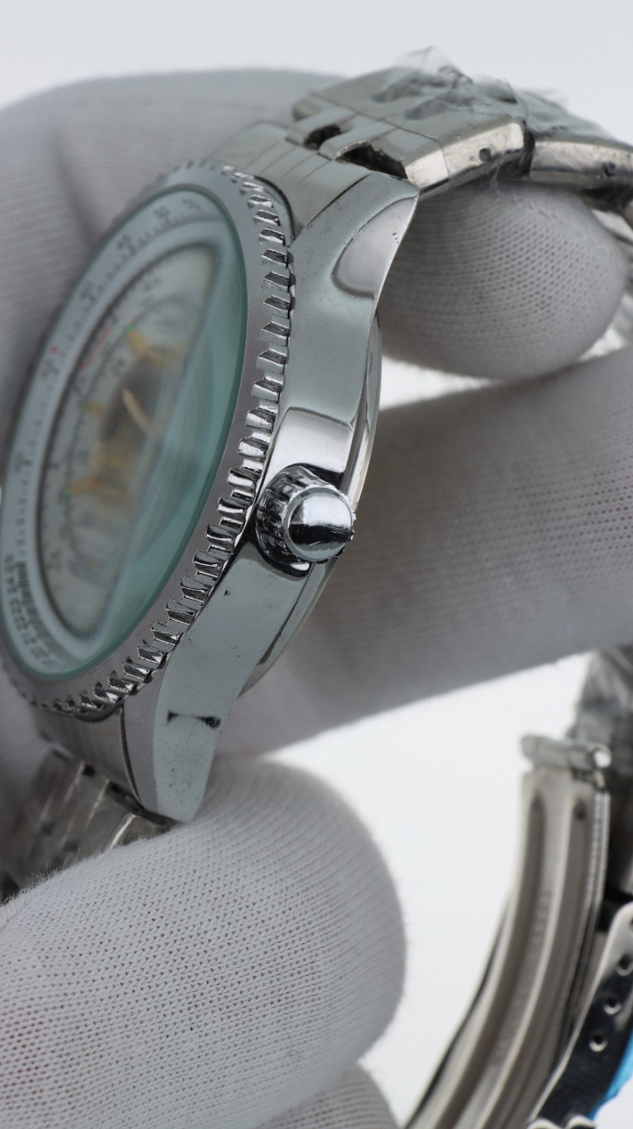Avion AO34 Orologio Automatico Scheletrato Uomo Acciaio Mechanical Watch