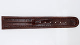 Cinturino Vintage Theorein 20 mm Pelle Stampa Lucertola Marrone per Orologio