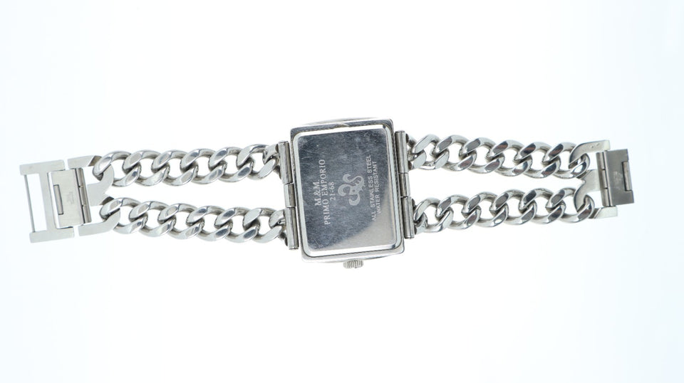M&M Primo Emporio 21-68 Orologio Donna Rettangolare Acciaio Quadrante Nero