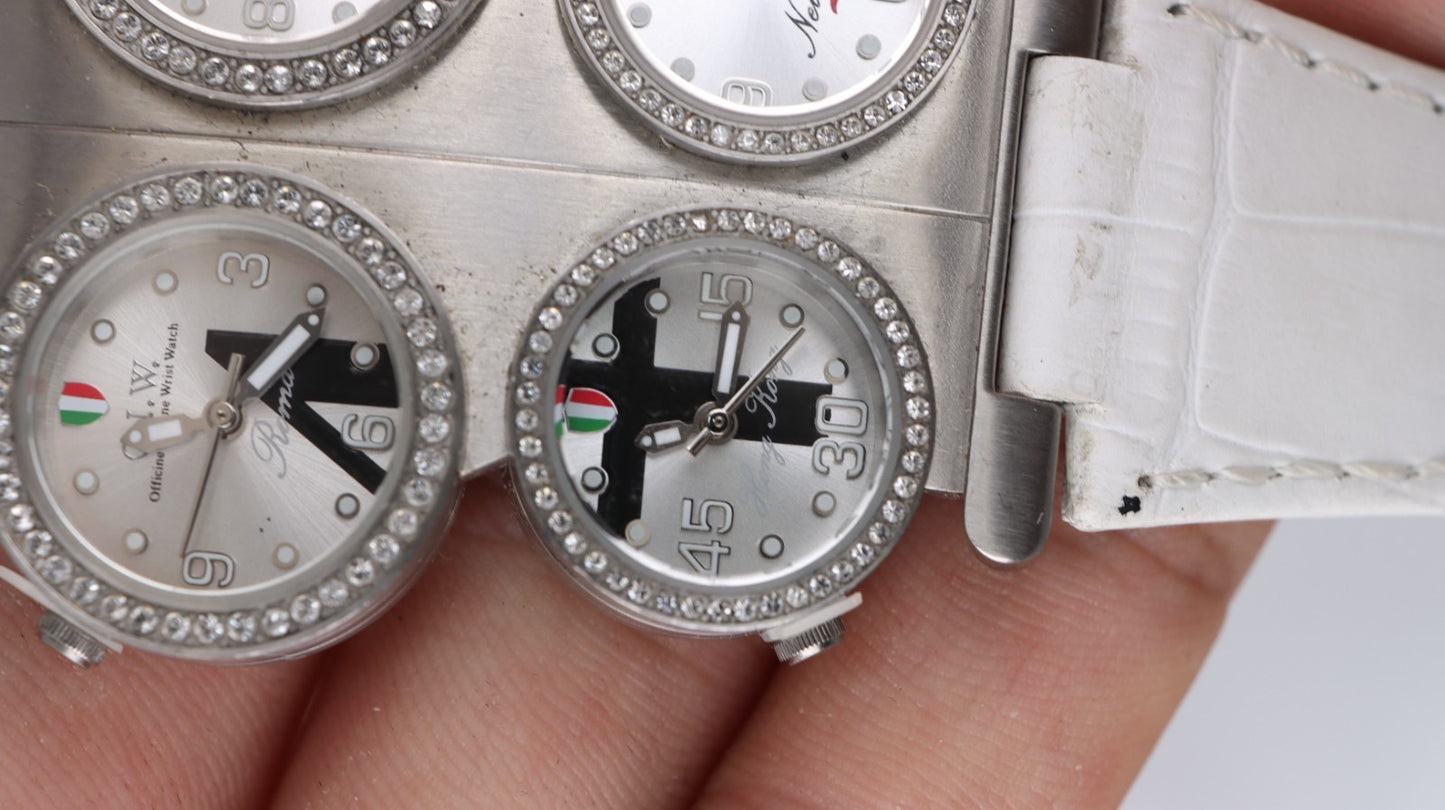 OIW Orologio Donna Multiplo 4 Quadranti Quarzo