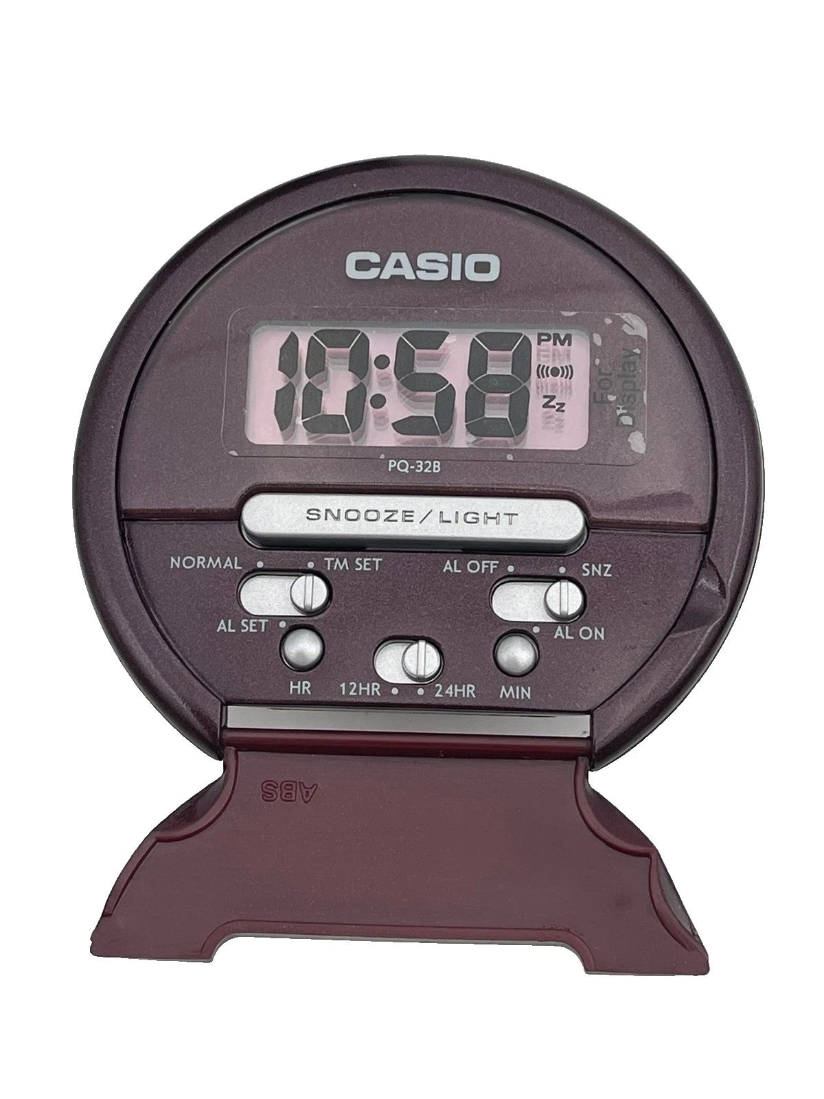 Sveglia LCD Multifunzione Marrone Nuova con Scatola - Da Tavolo o Comodino
