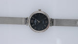 Orologio Donna Elegante Silver Strass Quartz Maglia Milanese Fashion