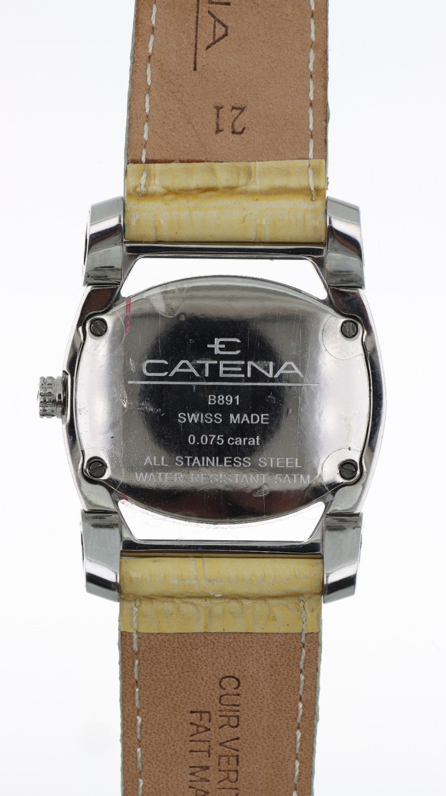Orologio Catena B891 Swiss Made Donna Diamanti 0.075 ct — Lusso Autentico